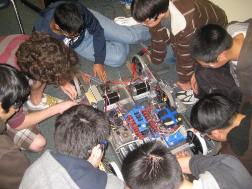 Assembling the second test chassis Assembling the second test chassis