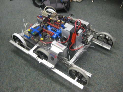Complete six wheel test chassis Complete six wheel test chassis